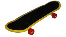 Mini Skateboard IdeallStore®, Fingerboard Light, LED, 9.5 cm, negru