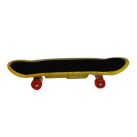 Mini Skateboard IdeallStore®, Fingerboard Light, LED, 9.5 cm, negru - 2