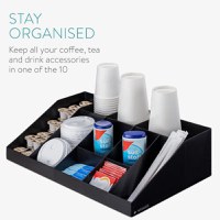 Organizator pentru cafea si ceai Navaris cu 10 compartimente, Negru, 54094.01 - 3