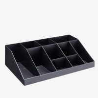 Organizator pentru cafea si ceai Navaris cu 10 compartimente, Negru, 54094.01 - 10