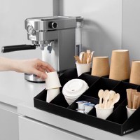 Organizator pentru cafea si ceai Navaris cu 10 compartimente, Negru, 54094.01 - 9