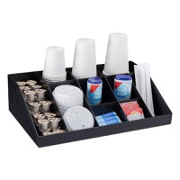 Organizator pentru cafea si ceai Navaris cu 10 compartimente, Negru, 54094.01 - 1