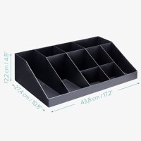 Organizator pentru cafea si ceai Navaris cu 10 compartimente, Negru, 54094.01 - 6