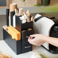 Organizator pentru cafea si ceai Navaris cu compartimente si 2 sertare, 50262.01 - 9