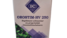 Orostim HV 250, supliment alimentar cu proprietati imunostimulatoare, Institutul Cantacuzino, cutie 30 capsule