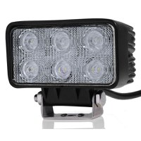 Proiector LED Auto Offroad 18W/12V-24V, 1320 Lumeni, Dreptunghiular, Flood Beam 60 Grade - 1