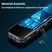 Reportofon profesional cu activare vocala, M12, 16GB, reducere de zgomot inteligenta, MP3 - 5