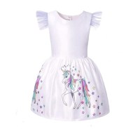 Rochie Unicorn cu trena detasabila, IdeallStore®, 7-9 ani - 3