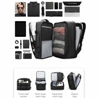 Rucsac barbati Mark Ryden Smart laptop, antifurt, pelerina de ploaie, full impermeabil, capacitate mare de 39L, fluier - 3