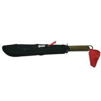 Sabie de vanatoare, Samurai Blade, maner textil, 67 cm, cutit de aruncat inclus - 3