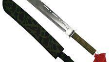 Sabie de vanatoare, Samurai Blade, maner textil, 67 cm, teaca cadou