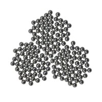 Set 100 bile metalice IdeallStore®, Precision Target, airsoft si prastie, 6 mm, 0.75g, argintiu - 3