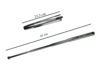 Set baston telescopic din otel, argintiu, 64 cm + box argintiu 1 cm grosime - 4