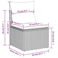 Set canapele de gradina cu perne - 10