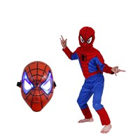 Set costum Spiderman marimea S si masca LED - 1