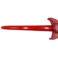 Set costum Ultimate Spiderman IdeallStore® pentru copii, 100% poliester, 120-130 cm, rosu si sabie cu lumini - 9