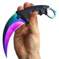 Set Cutit Briceag Karambit CS:GO, Black,negru, plus teaca si snur + Cutit Briceag Karambit CS:GO, multicolor,fade, plus teaca si snur - 4