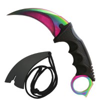 Set Cutit Briceag Karambit CS:GO, Black,negru, plus teaca si snur + Cutit Briceag Karambit CS:GO, multicolor,fade, plus teaca si snur - 2