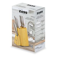 Set cutite + Ustensile de bucatarie Zass Gourmet ZG-KS 06, argintiu - 5