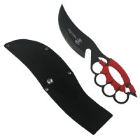 Set de vanatoare IdeallStore®, Sabie Red Ronin si cutit King Cobra , otel inoxidabil, negru - 8