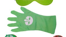 Set manusa si accesorii Eroi in Pijamale IdeallStore®, Sopi Neinfricatul, marime universala, verde