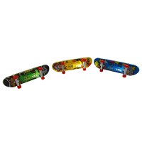 Set mini Skateboard IdeallStore®, Fingerboard Light, LED, 9.5 cm, multicolor - 4