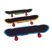 Set mini Skateboard IdeallStore®, Fingerboard Light, LED, 9.5 cm, multicolor - 3