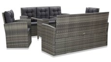 Set mobilier de exterior cu perne