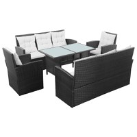 Set mobilier de gradina cu perne - 1