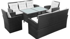 Set mobilier de gradina cu perne