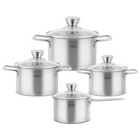 Set oale Inox cu capac Zass Gourmet ZG-SCS 03, inox - 1