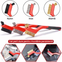 Set Premium 18 Piese detailing auto, GlowforHome, pensule detaliere, burete aplicator, laveta microfibra, Rosu-negru - 5