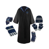 Set roba si accesorii Harry Potter, IdeallStore®, Ravenclaw House, 6 piese, 5-7 ani, albastru - 1