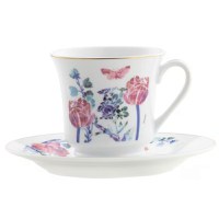 Set servire ceai sau cafea, 12 piese, 6 persoane, portelan, DOMOTTI Clara - 2