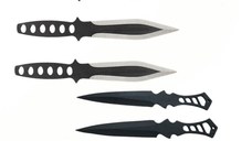 Set trei cutite de aruncat, Anarchy Way si 3 cutite de aruncat Ballistic Blades, IdeallStore®,otel inoxidabil