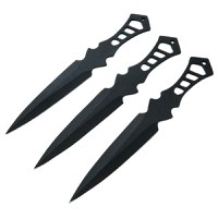 Set trei cutite de aruncat, Anarchy Way si 3 cutite de aruncat Ballistic Blades, IdeallStore®,otel inoxidabil - 2