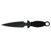 Set trei cutite de aruncat, Black Fury, otel inoxidabil, 16.5 cm, teaca piele inclusa - 3