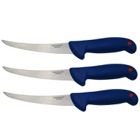 Set trei cutite de filetat IdeallStore®, Chef's Blade, otel inoxidabil, 30 cm, albastru - 1