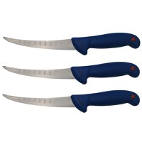 Set trei cutite de filetat IdeallStore®, Chef's Knife, otel inoxidabil, 30 cm, albastru - 1