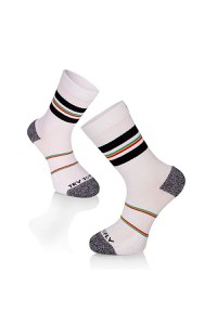 Sosete bumbac Active Lifestyle Socks RINGS White Black - 1