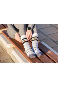 Sosete bumbac Active Lifestyle Socks RINGS White Black - 2