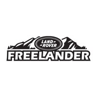 Sticker auto pentru Land Rover, Priti Global, cu munti, FREELANDER, Negru, 48 x 14 cm - 1