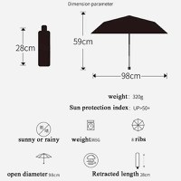 Umbrela telescopica, Automata, Impermeabila, Protectie UV, 98 cm, Roz - 4