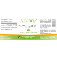 Vitabay Vitamina D3 - 20.000 UI - 240 Tablete vegane - 5