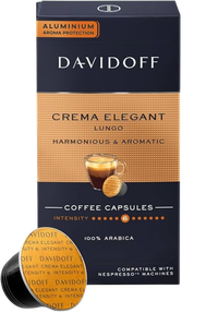 Davidoff Crema Elegant 10 capsule cafea aluminiu compatibile Nespresso - 1