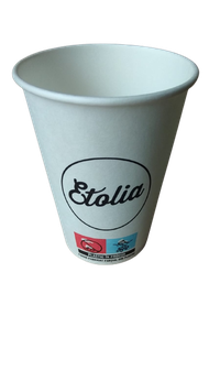 Etolia pahare carton albe 230ml set 50 buc 8oz - 1