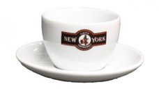 New York cesti ceramice espresso cu farfurii 6 buc