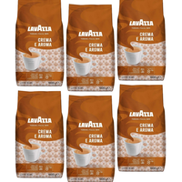 Pachet 6 x Lavazza Crema e Aroma cafea boabe 1kg - 1