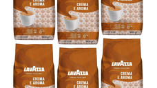 Pachet 6 x Lavazza Crema e Aroma cafea boabe 1kg