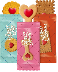 Sweet Biscuiti Gran Mix vanilie si caramel 200 buc - 1